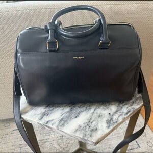 Saint Laurent Navy Duffel Bag